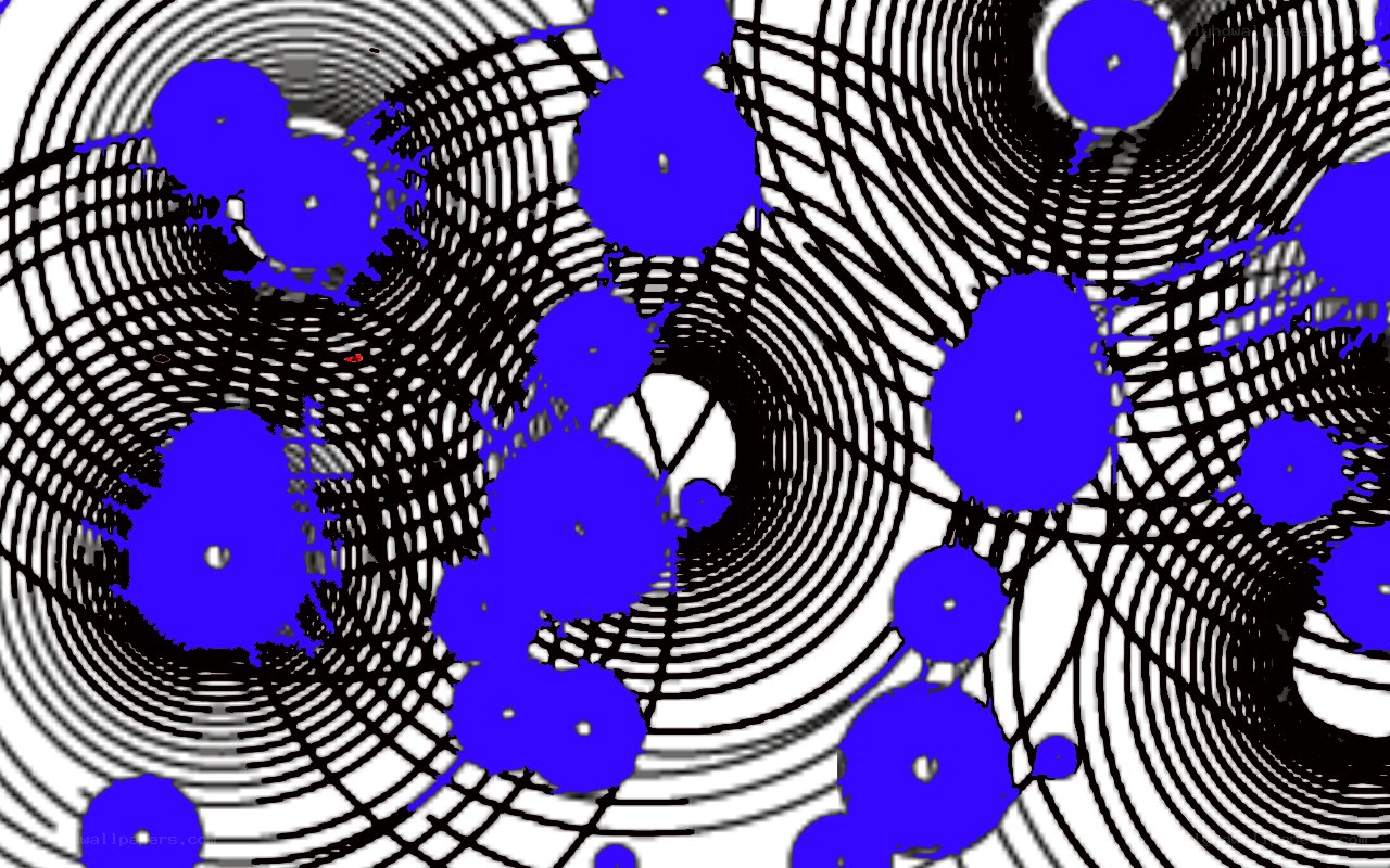 Abstract blue and black swirls