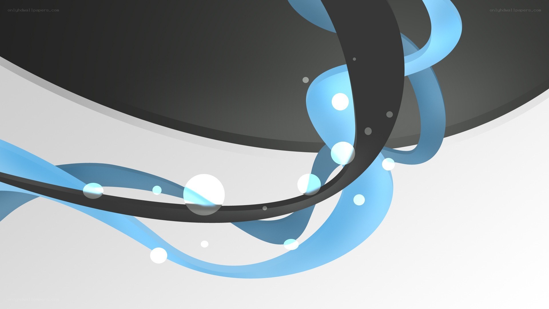 abstract blue and black swirls