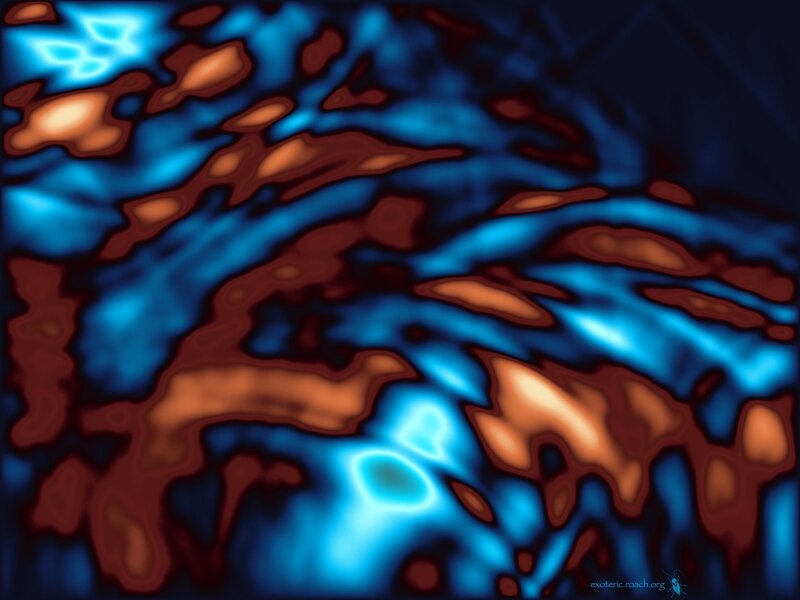 Abstract blue and brown patterns