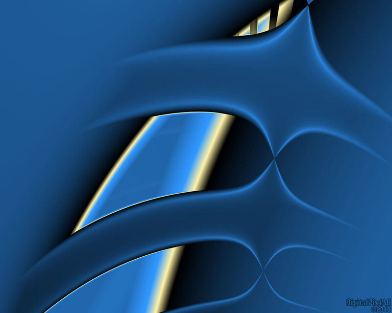 Abstract blue and gold design