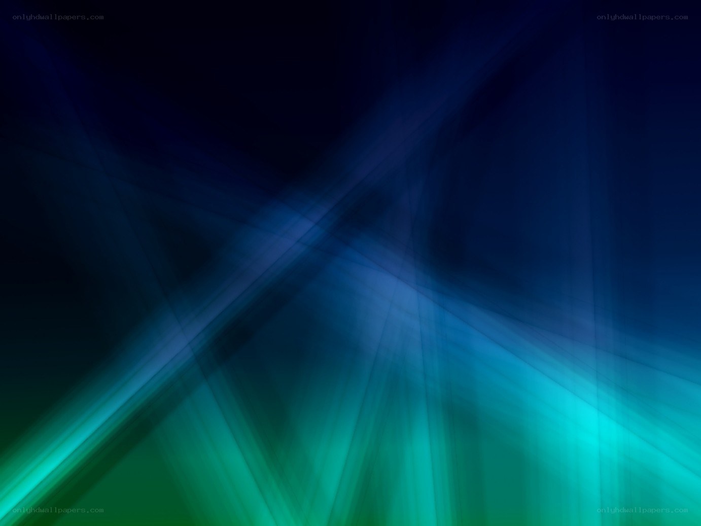 Abstract blue and green light beams