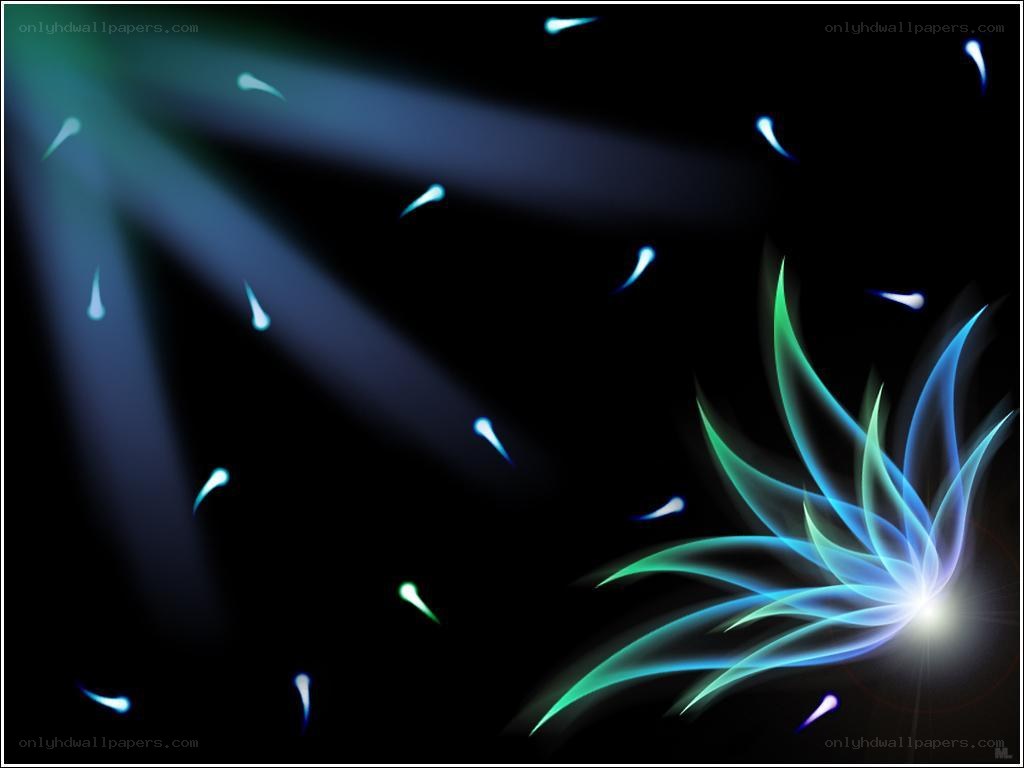 Abstract blue and green light design
