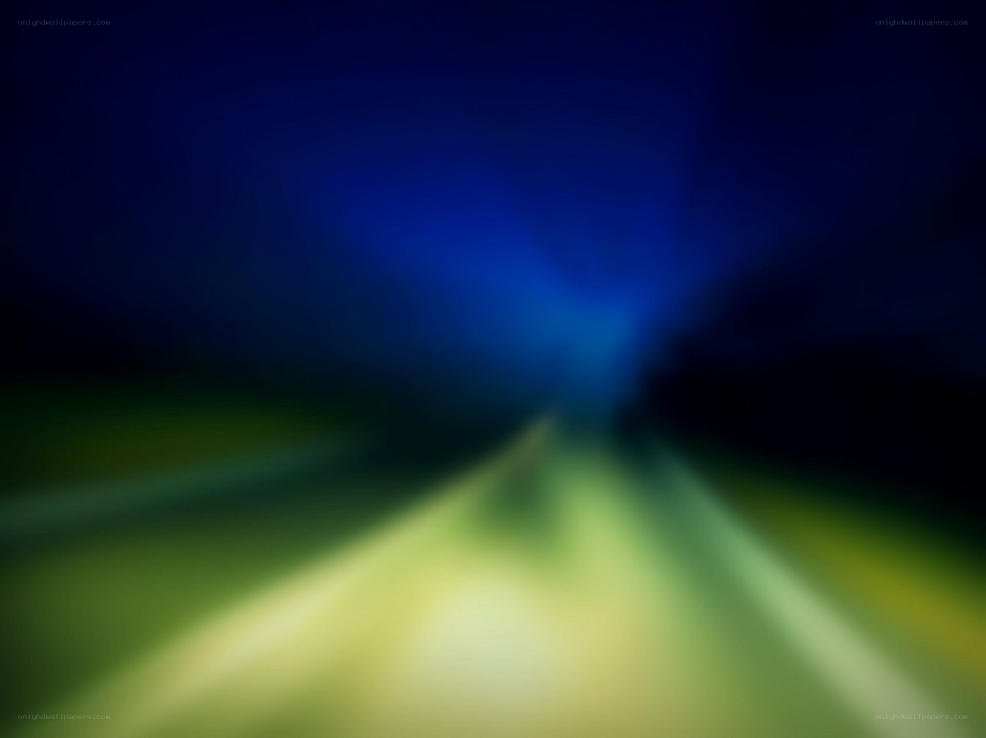 abstract blue and green light rays