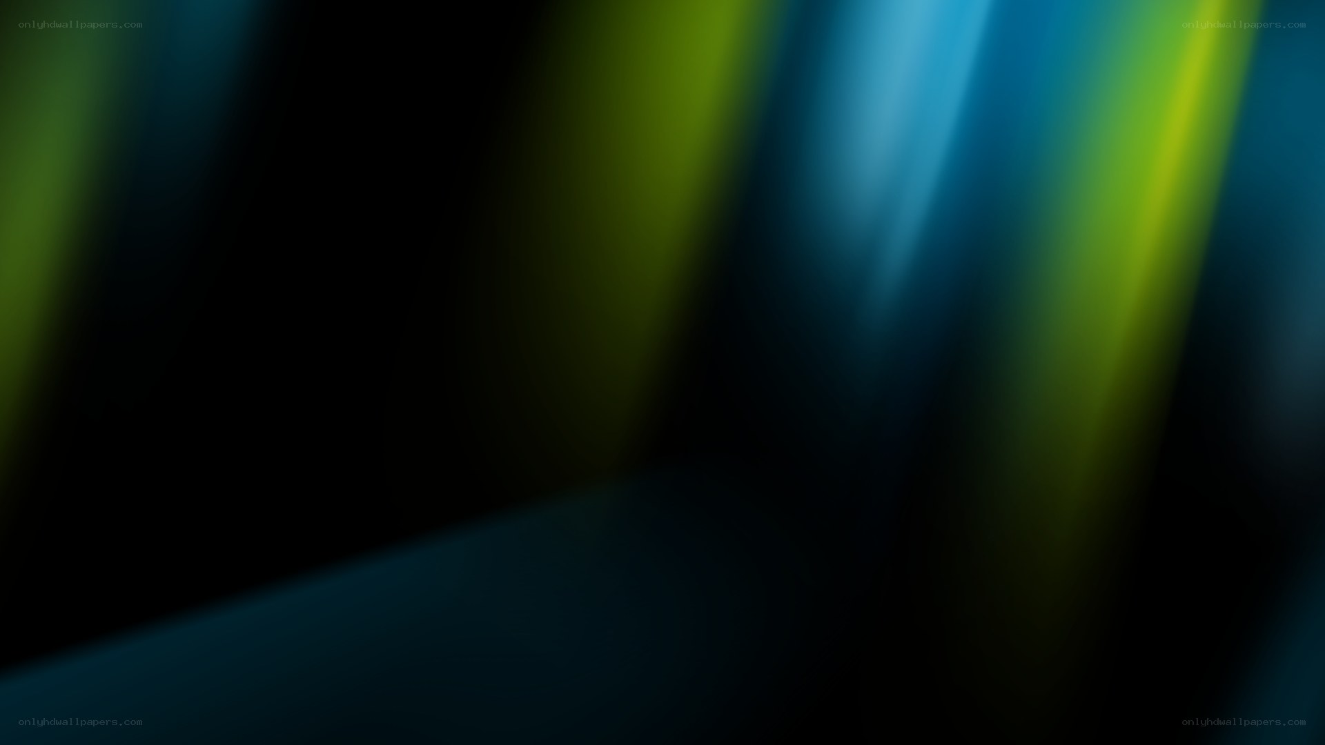 abstract blue and green light streaks