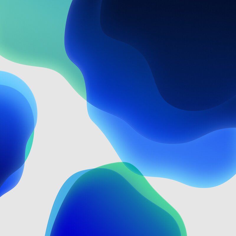 Abstract Blue and Green Shapes