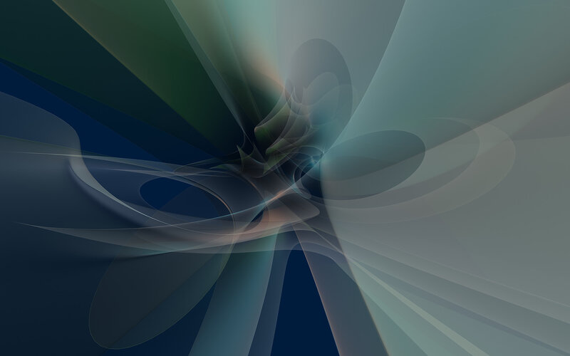 Abstract blue and green swirl