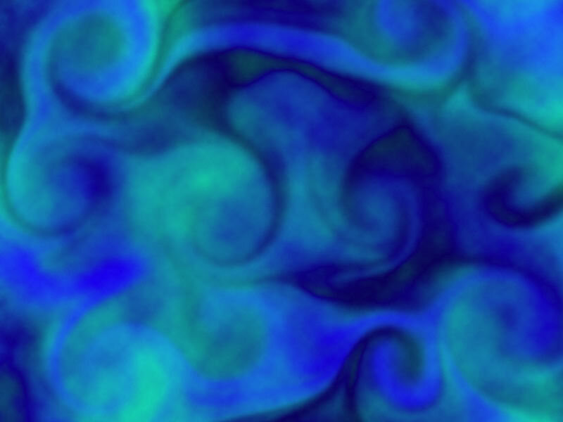 abstract blue and green swirls