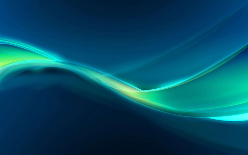 Abstract blue and green wave