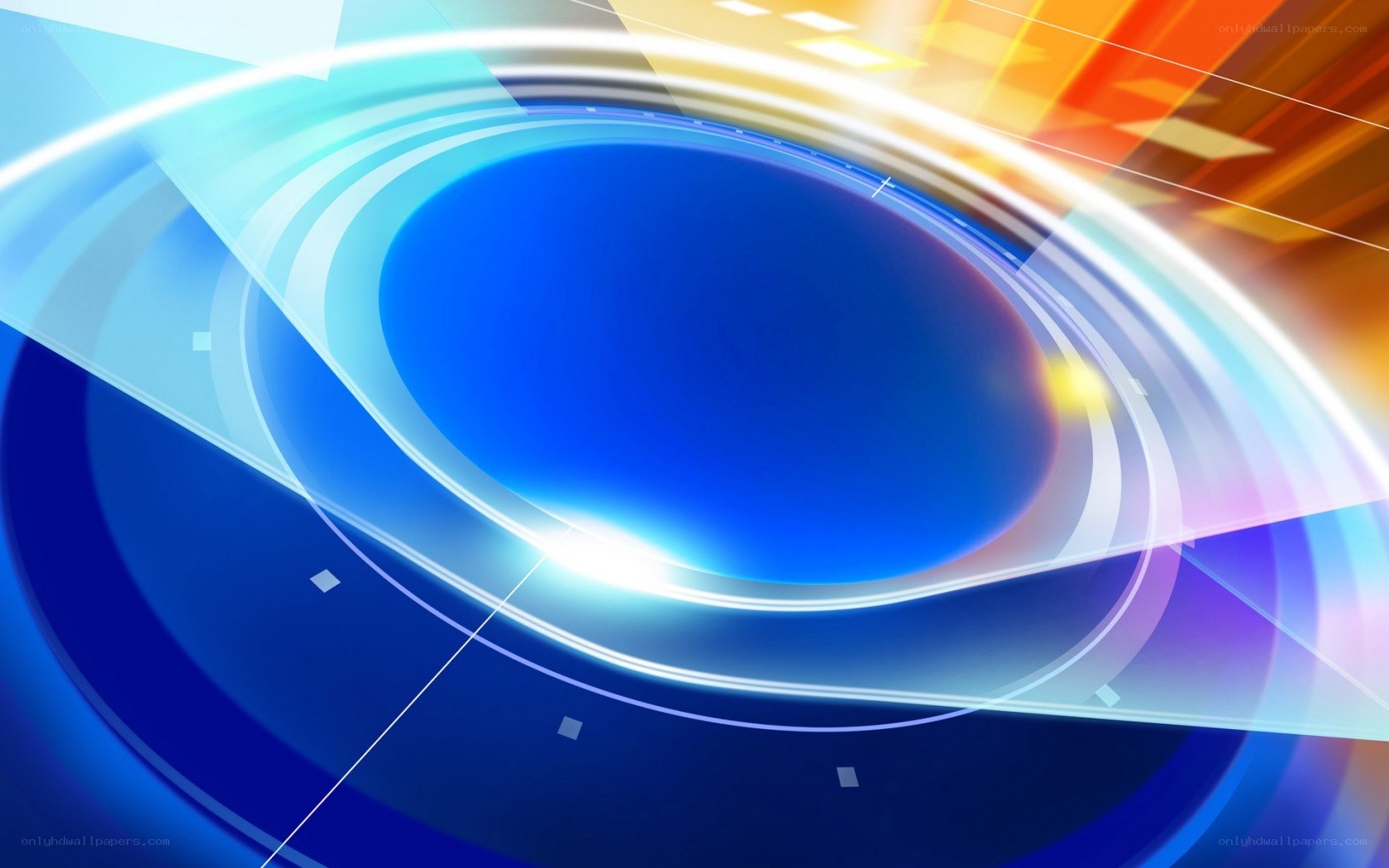 abstract blue and orange design