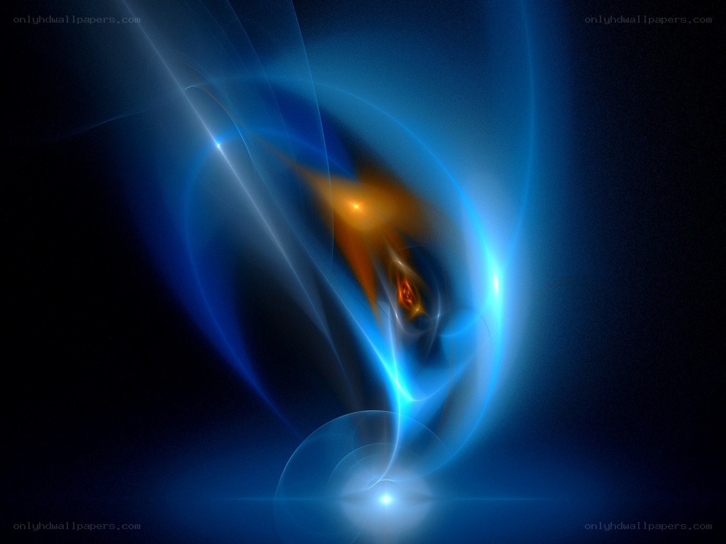 Abstract blue and orange light design