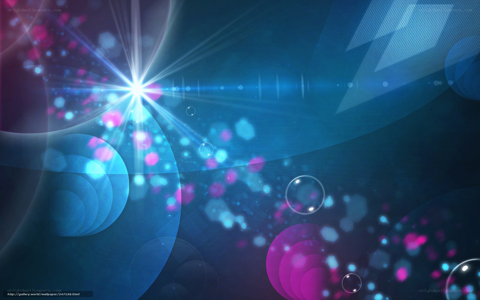Abstract blue and pink light design