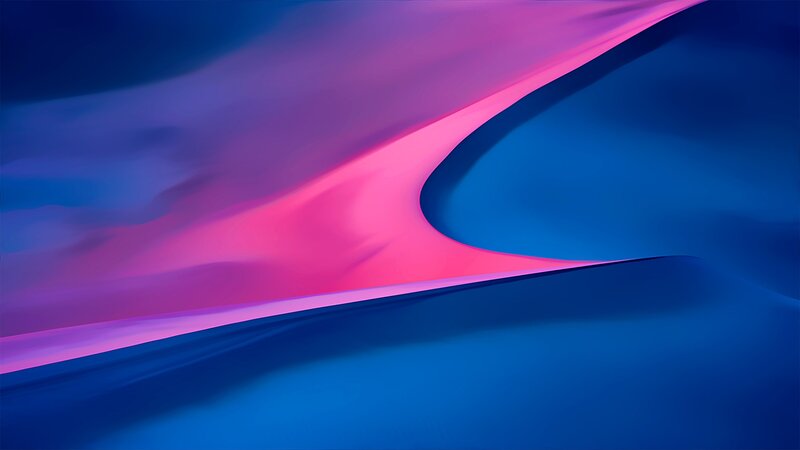 Abstract Blue and Pink Waves