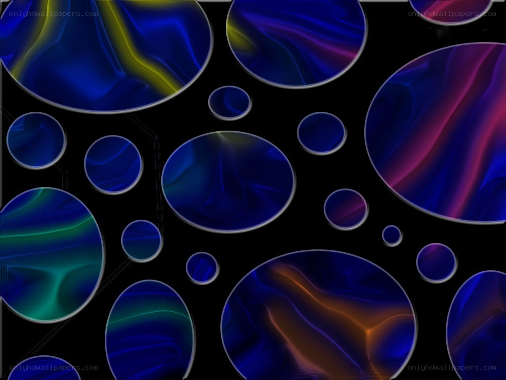 Abstract blue and purple circles