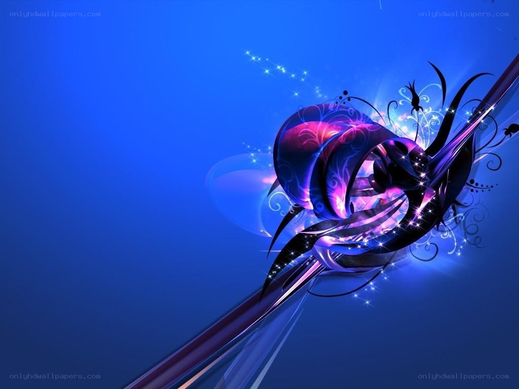 abstract blue and purple design