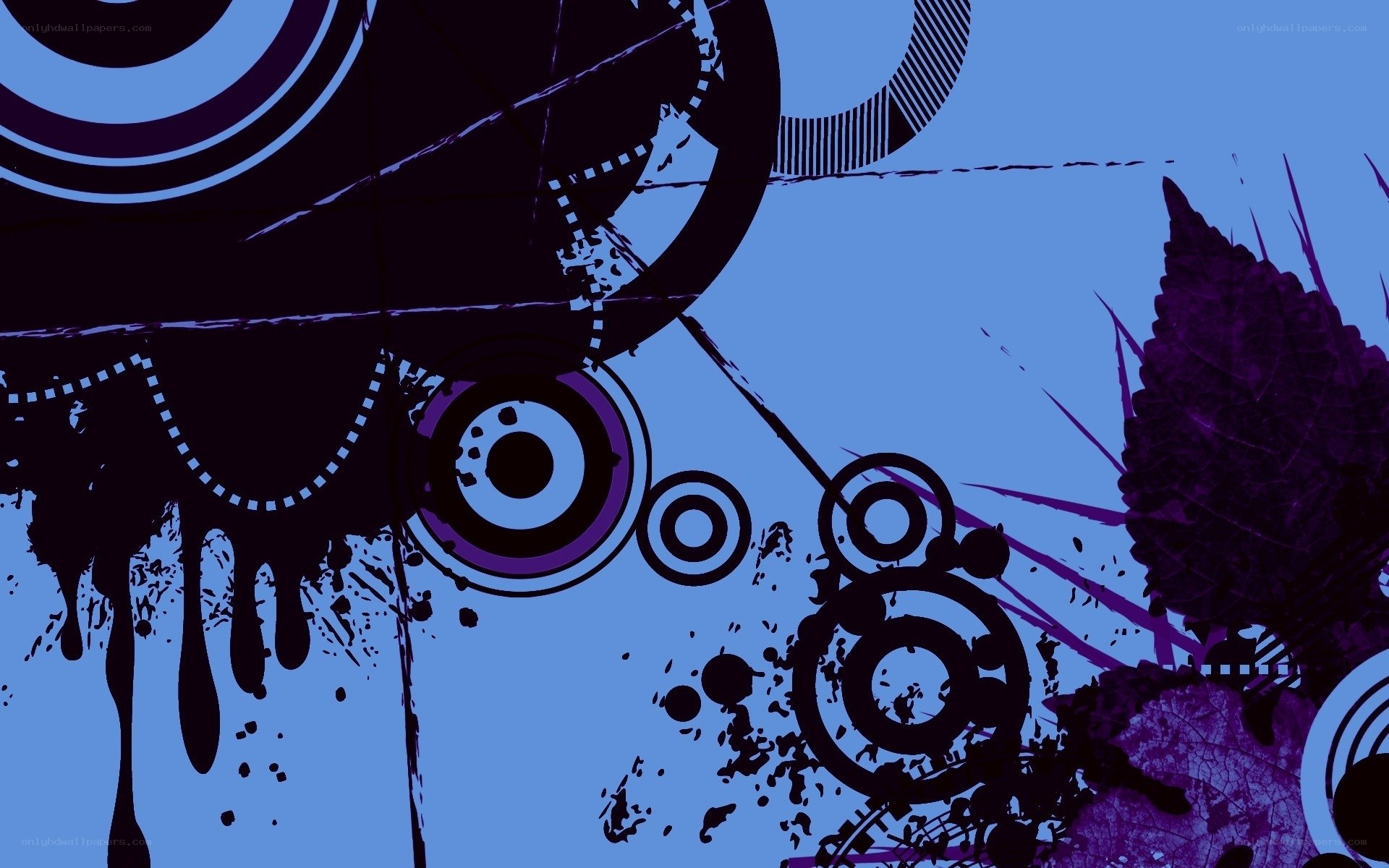 abstract blue and purple design