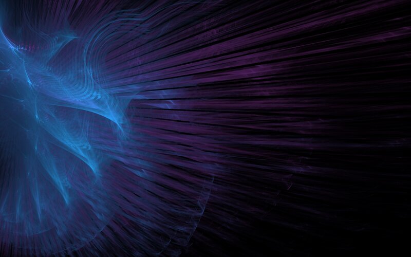Abstract blue and purple fractal