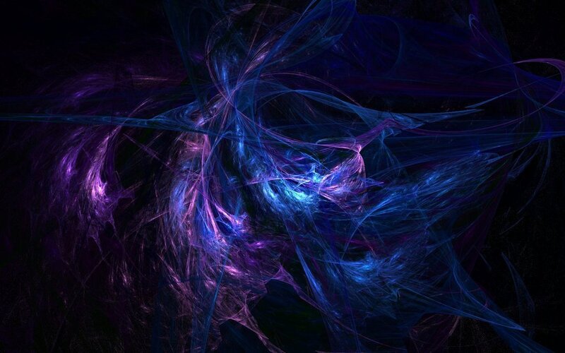 Abstract blue and purple fractal
