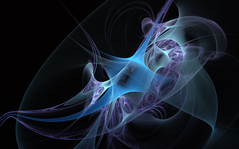 Abstract blue and purple fractal