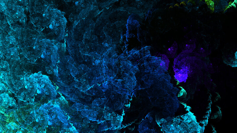 Abstract blue and purple fractal