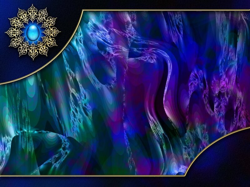 abstract blue and purple fractal art