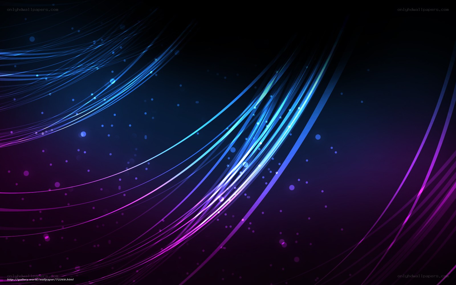 Abstract blue and purple light streaks