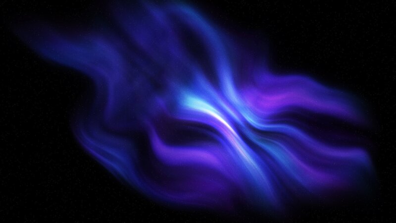 Abstract blue and purple nebula