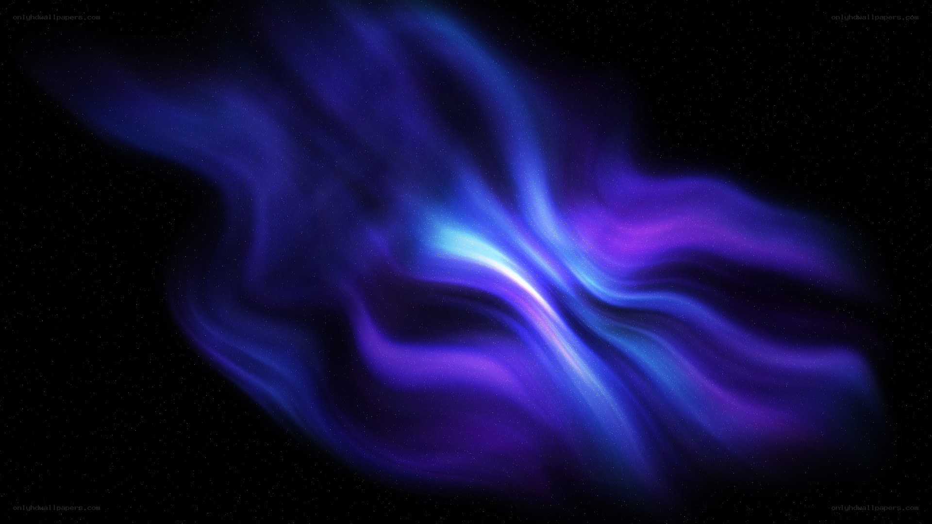 Abstract blue and purple nebula