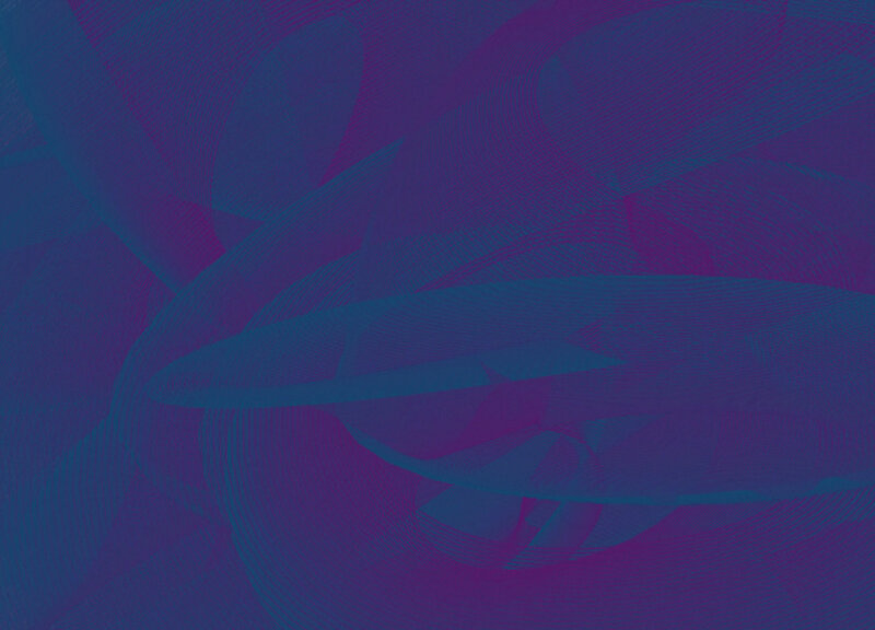 Abstract Blue and Purple Shapes — Calm