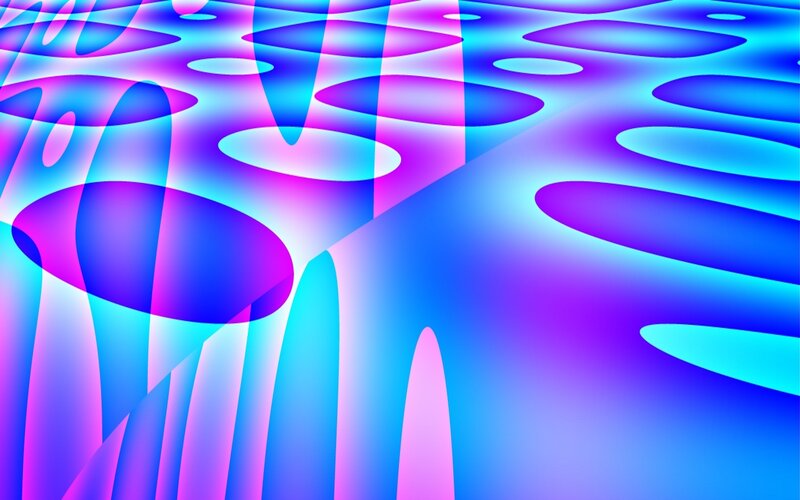 Abstract Blue and Purple Shapes — Hypnotic