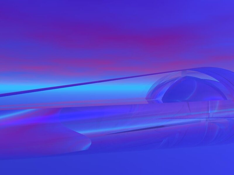 Abstract Blue and Purple Shapes — Serene