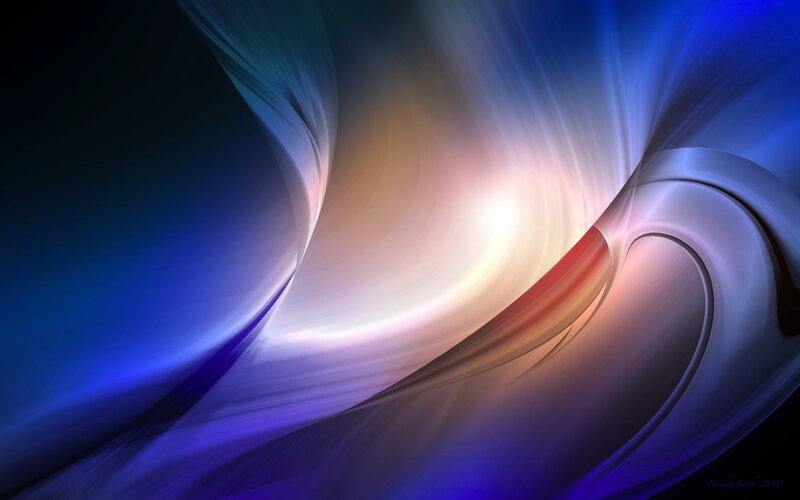Abstract blue and purple swirl