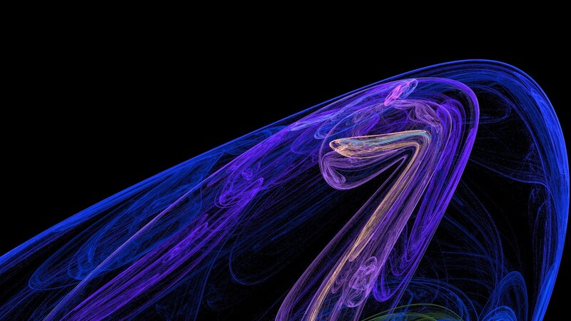 Abstract blue and purple swirls