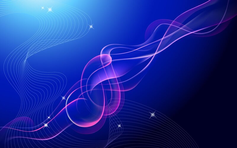 Abstract blue and purple swirls