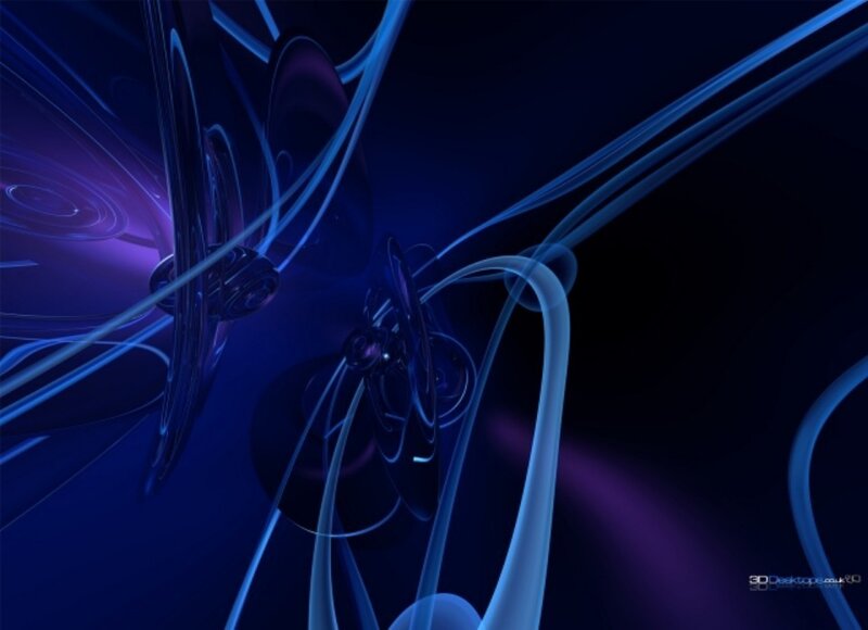 Abstract blue and purple swirls