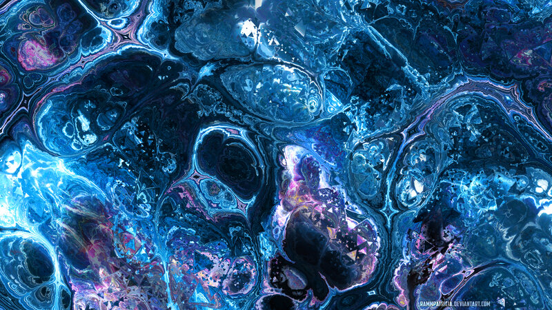 Abstract Blue and Purple Swirls — Hypnotic