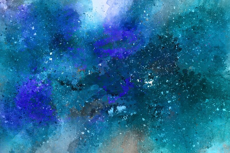 abstract blue and purple watercolor