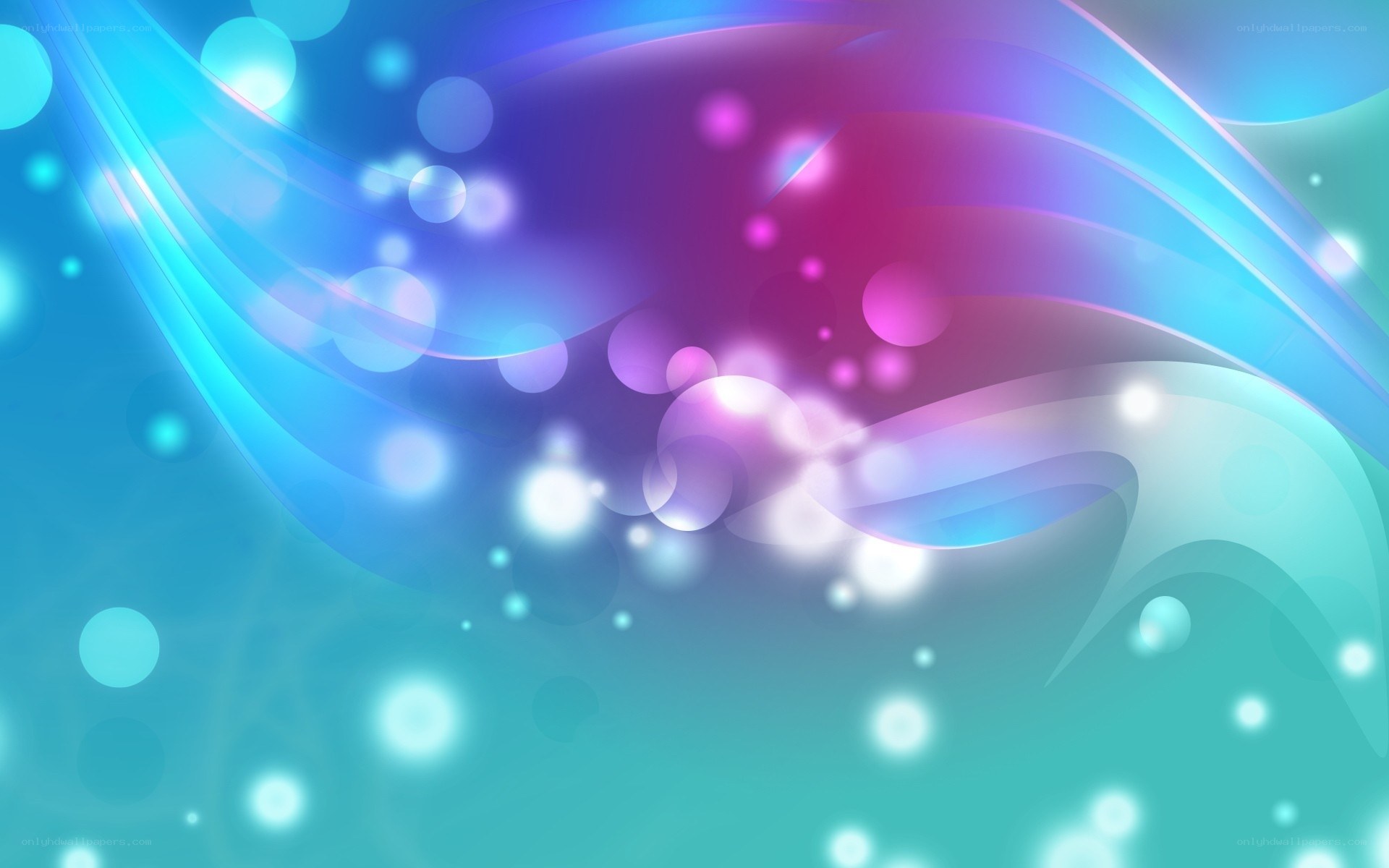 Abstract blue and purple waves