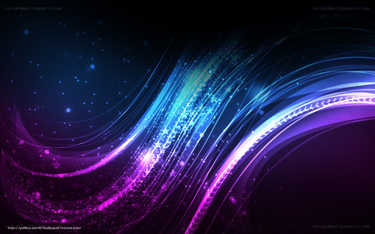 Abstract blue and purple waves