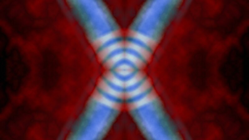 Abstract Blue and Red Pattern — Hypnotic