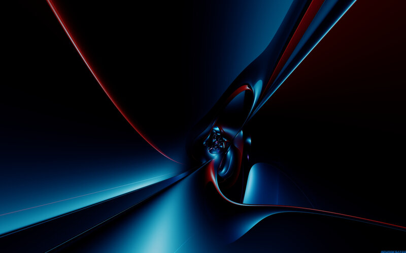 Abstract Blue and Red Shapes