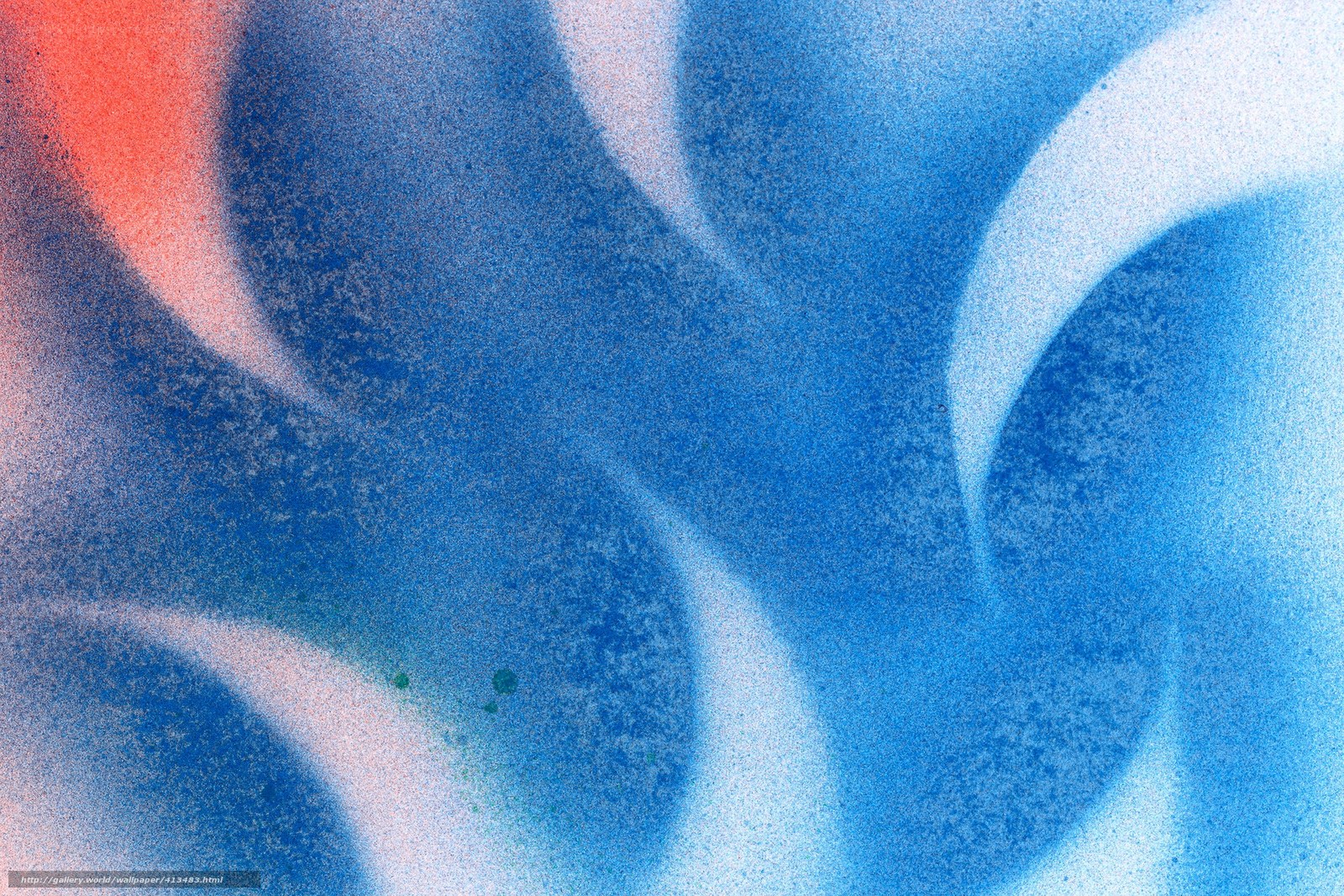 Abstract blue and red spray paint