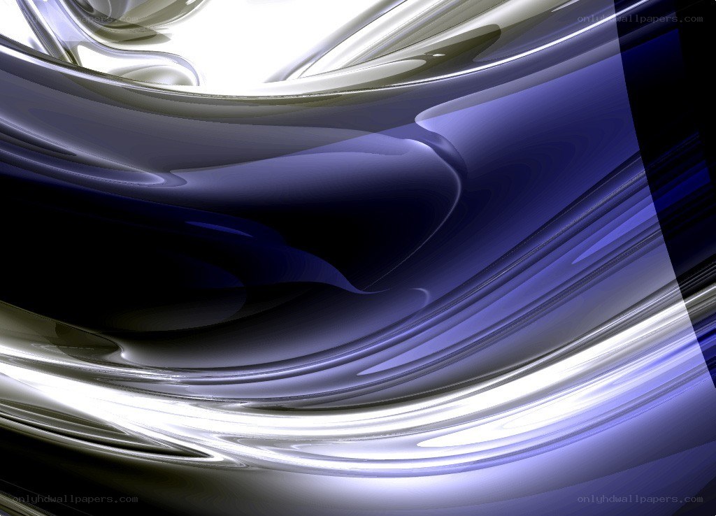 Abstract blue and silver swirl