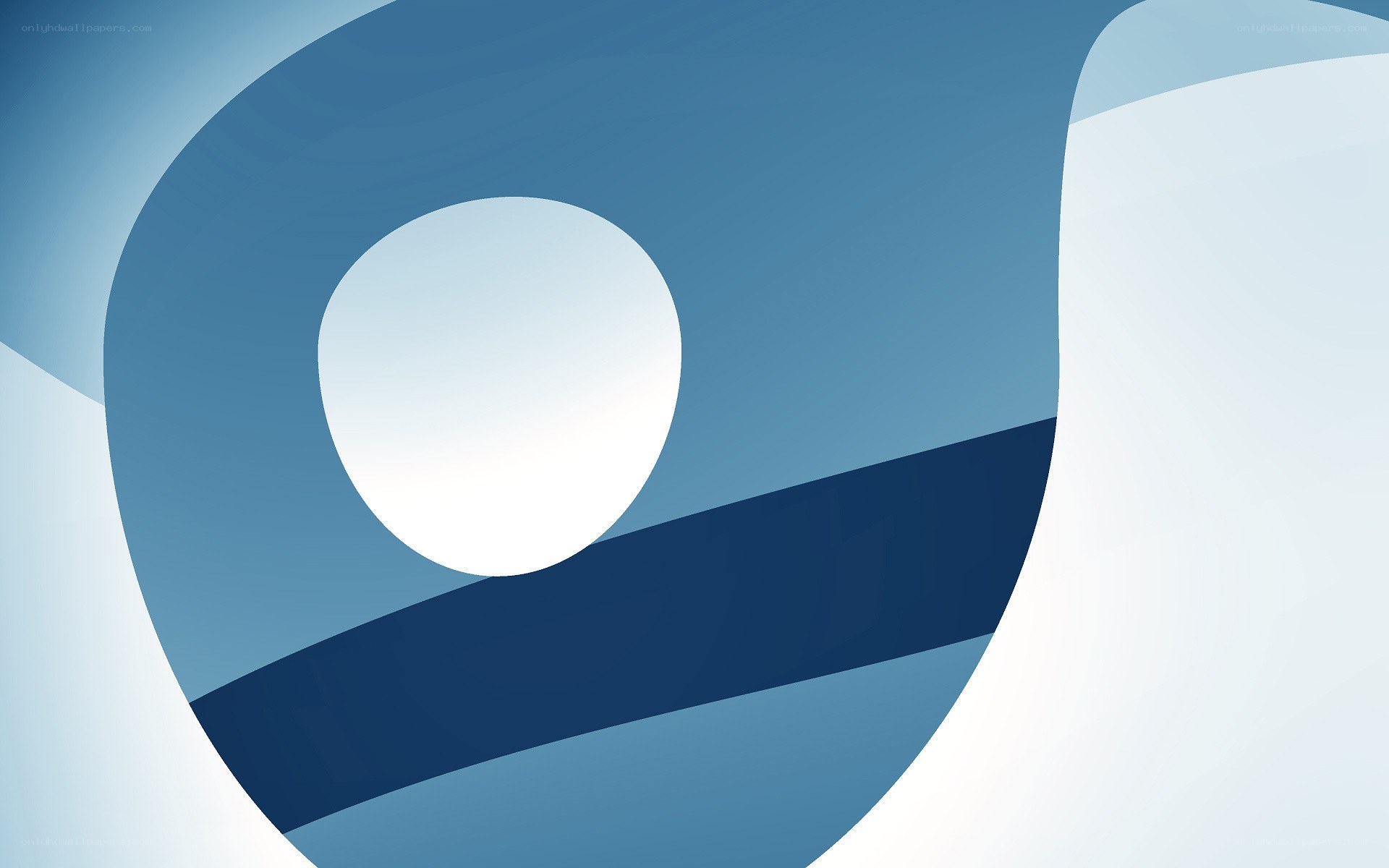 abstract blue and white design