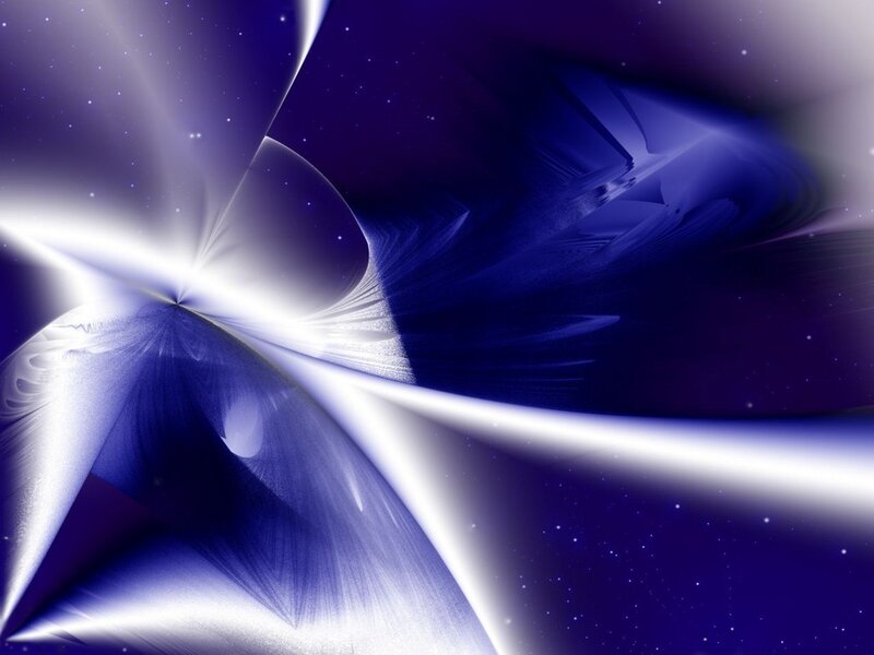 Abstract blue and white fractal art