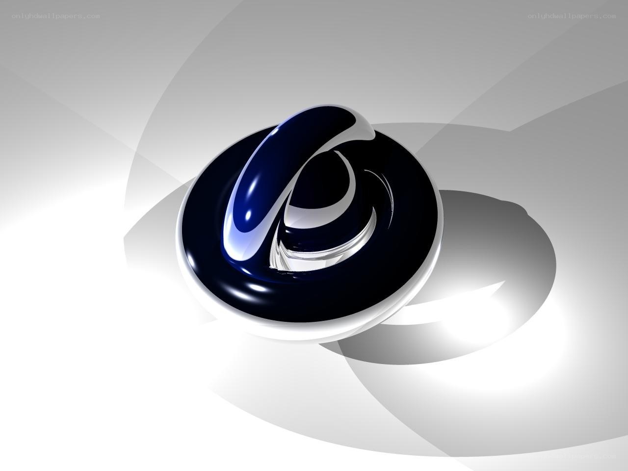 abstract blue and white logo