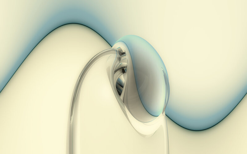 abstract blue and white swirl