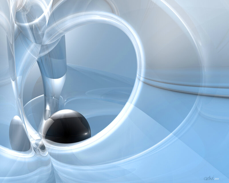 Abstract blue and white swirls