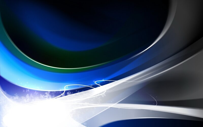 Abstract Blue and White Swirls — Dynamic