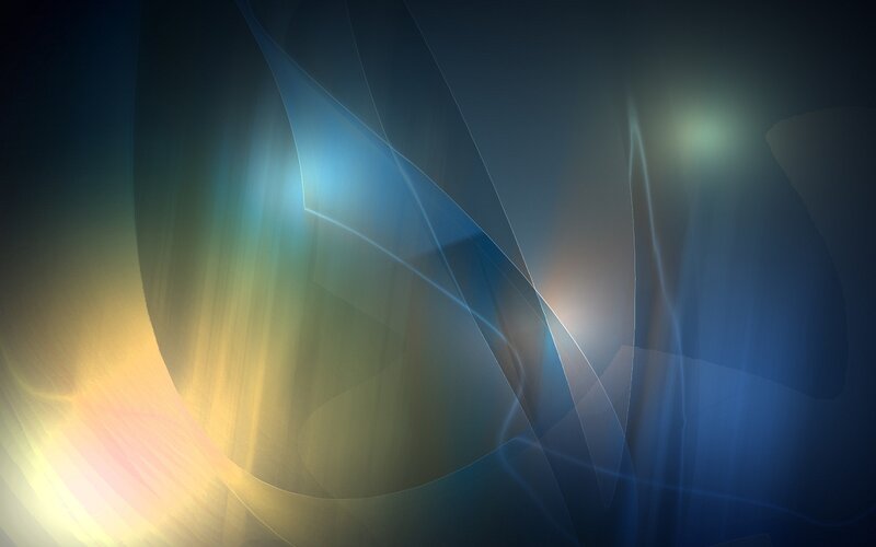 Abstract blue and yellow light design