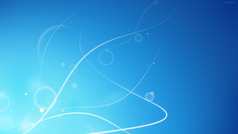 Abstract Blue Background — Serene, Digital Art, Lines, Circles
